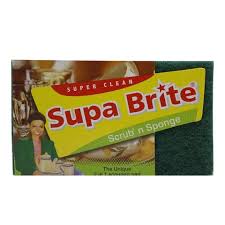 Supa Brite Scrub & Sponge 2Pk 209